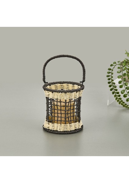 Fuego Mumluk - Siyah / Krem - 13X14 cm