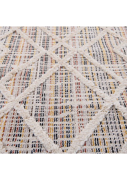Terazzo Cream Makine Halısı - Bej - 80X150 cm