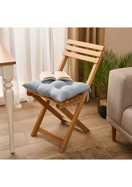 Carre Sandalye Minderi - Mavi - 40X40 cm