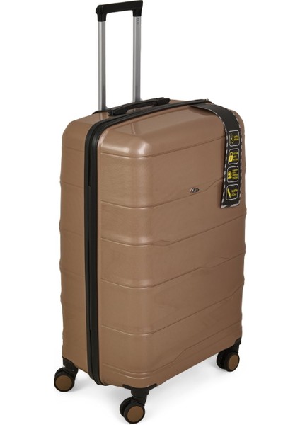 Pp Büyük Boy Valiz - Altın - 77X45X32 cm fiyatları