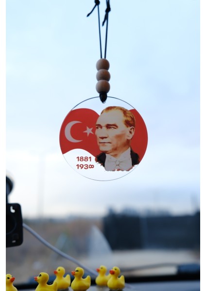 Türk Bayrağı ve Atatürk Portresi Dikiz Aynası Süsü Araba Süsü Hediyelik Eşya fiyatları