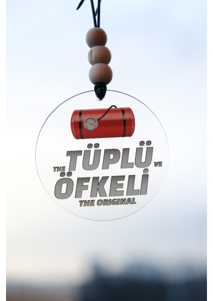 Tüplü ve Öfkeli Dikiz Aynası Süsü Araba Süsü Hediyelik Eşya