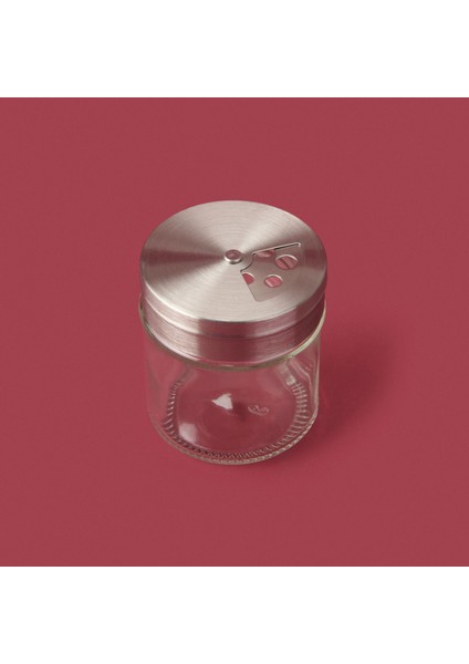 Cam Baharatlık - Gri / Şeffaf - 5,5 cm