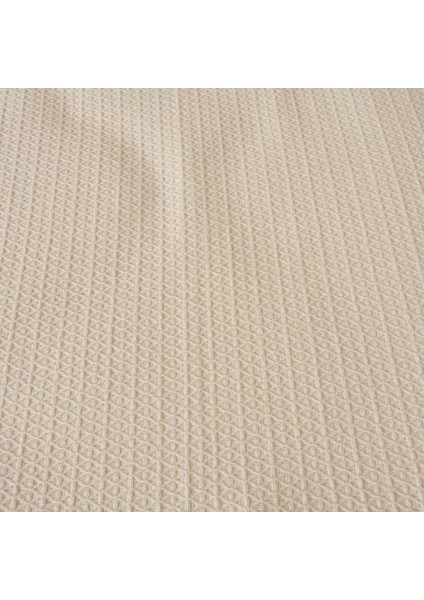 Luna Tek Kişilik Pike - Krem - 160X220 cm