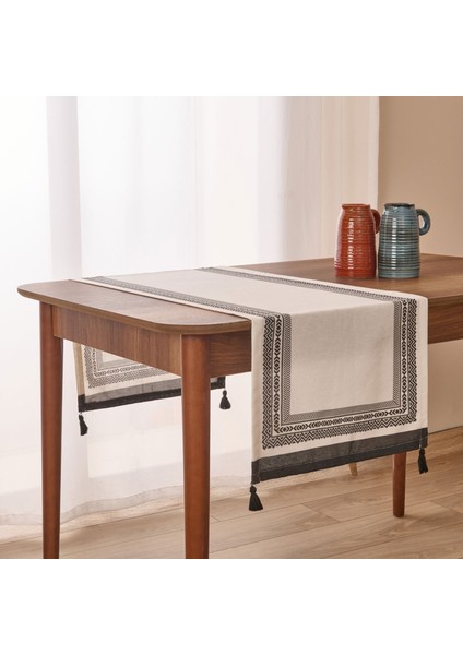 Ethnic Runner - Beyaz - 40X140 cm