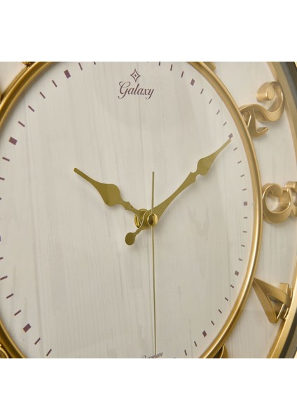 1963-CA Kabartma Rakam Duvar Saati - Bej - 46 cm modelleri