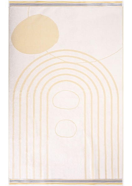 Bohem Banyo Havlusu - Bej / Hardal - 70X140 cm fiyatları