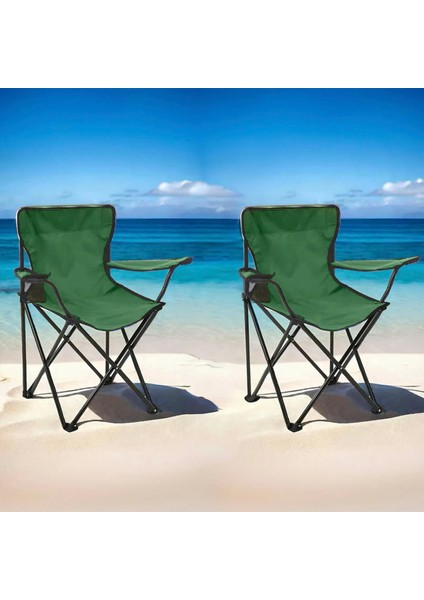 Living 2'li Piknik ve Kamp Sandalyesi - Yeşil
