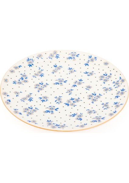 Porselen Robi Servis Tabağı - Renkli - 25 cm