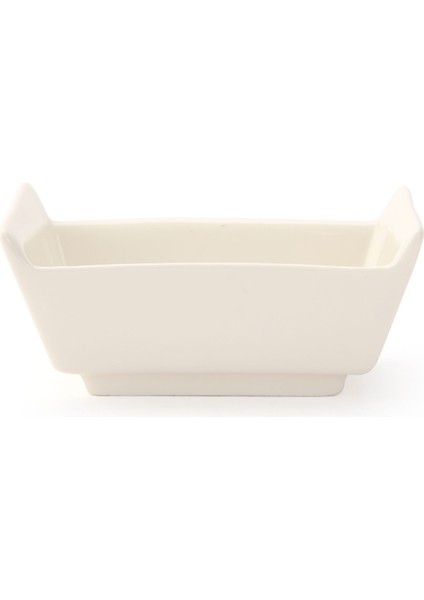 Porselen Vagon Servis Kasesi - Beyaz - 11X7 cm