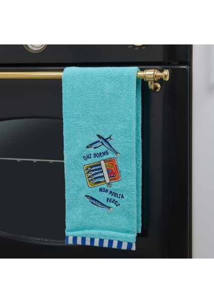 Soft Ikan Mutfak Havlusu - Mavi - 40X66 cm