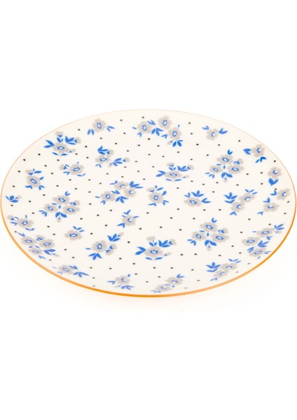 Porselen Robi Pasta Tabağı - Renkli - 19 cm