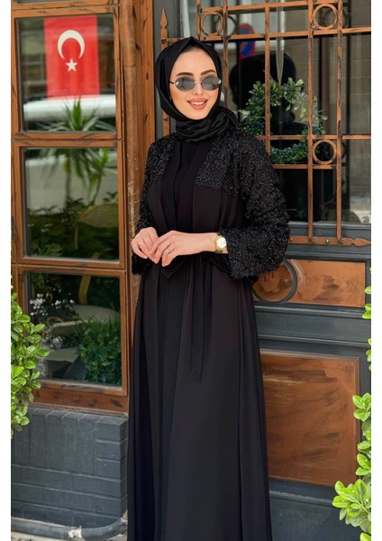 Nurcan Çetin Abaya 10600 Siyah modelleri