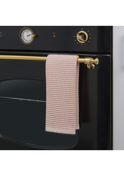 Soft Waffle Mutfak Havlusu - Pembe - 30X50 cm