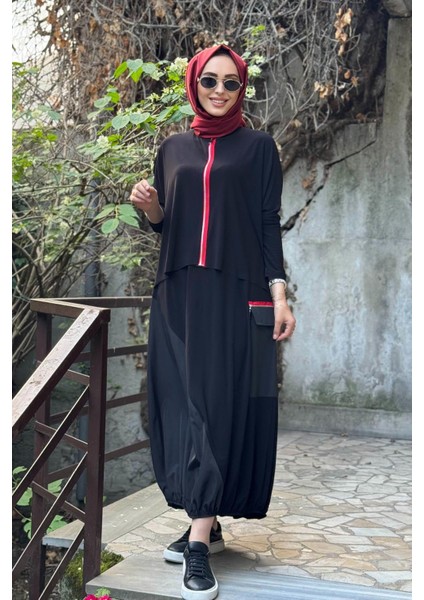 Nurcan Çetin Etekli Takım 25457 Siyah