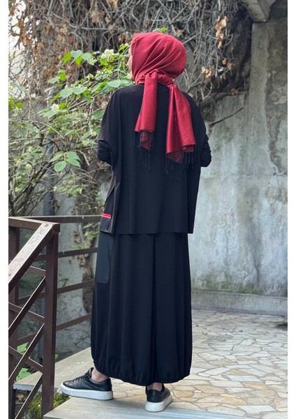 Nurcan Çetin Etekli Takım 25457 Siyah fırsatları