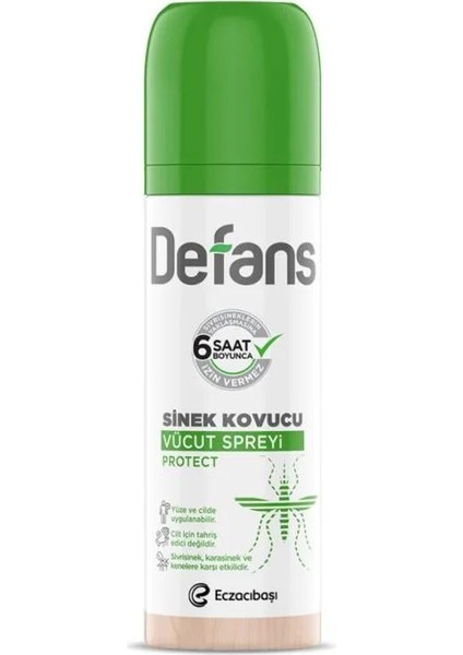 Defans Sinek Kovucu Vücut Spreyi Protect 100 ml