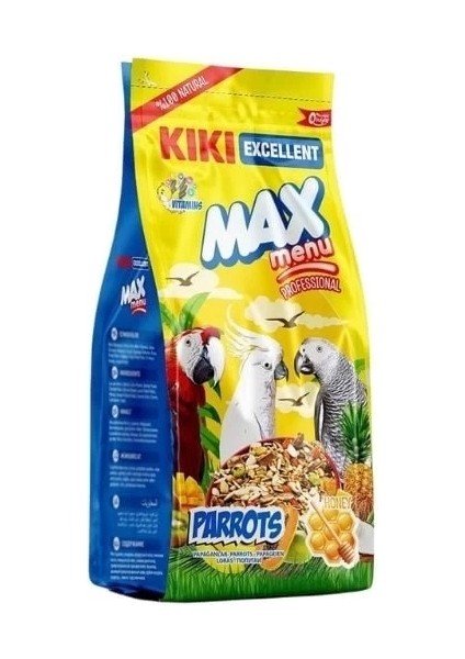 Kiki Excellent Max Menu Ballı Papağan Yemi 1 kg