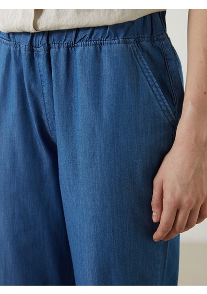 Yeni Sezon Beli Lastikli Straight Fit Kadin Jean Pantolon - S5LR84Z8 modelleri
