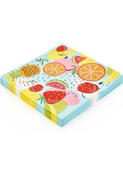 Houseware Meyve Baskılı 16'lı Peçete - - 33X33 cm