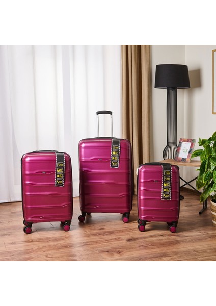 Pp Büyük Boy Valiz - Mürdüm - 77X45X32 cm