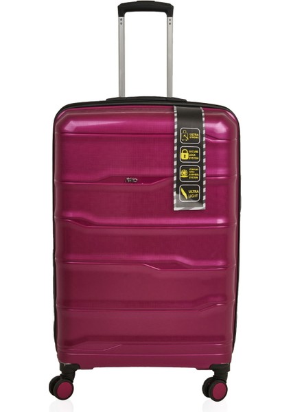 Pp Büyük Boy Valiz - Mürdüm - 77X45X32 cm fiyatları