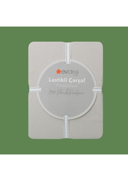 Soft Basic Çift Kişilik Lastikli Çarşaf - Gri - 160X200 cm
