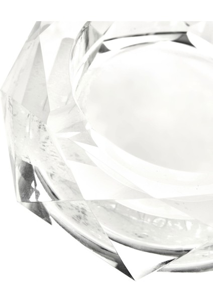Kristal Yuvarlak Küllük - Şeffaf - 10 cm