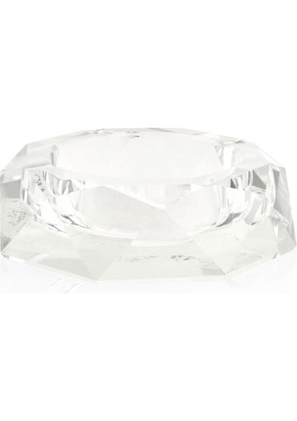 Kristal Yuvarlak Küllük - Şeffaf - 10 cm