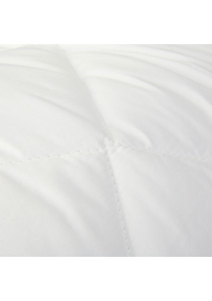 Soft Çift Kişilik Microfiber Yorgan - Beyaz - 195X215 cm