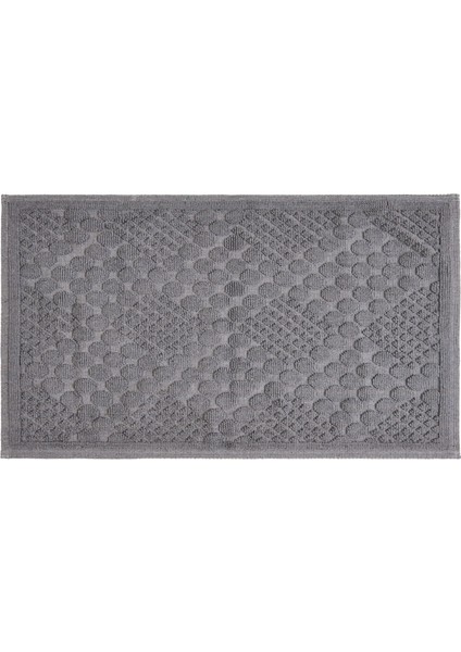 Soft Kağan 2'li Banyo Paspası - Gri - 60X100 cm + 50X60 cm