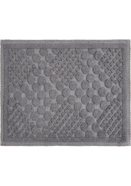 Soft Kağan 2'li Banyo Paspası - Gri - 60X100 cm + 50X60 cm