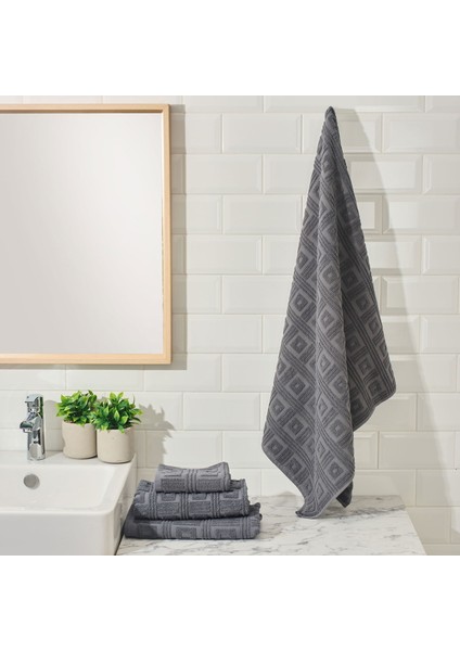 Kybele Banyo Havlusu - Antrasit - 70X140 cm
