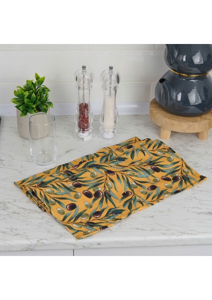 Soft Olive Mutfak Havlusu - Hardal - 40X66 cm modelleri