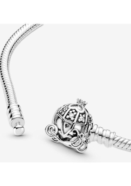 Disney Cinderella Balkabağı Koçu Tokası Pandora Anları Bileklik 925 Ayar Gümüş indirimleri