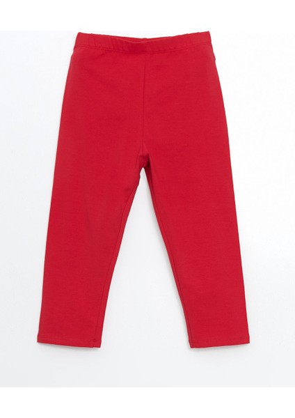Yeni Sezon Beli Lastikli 3/4 Boy Kiz Cocuk Tayt - S50877Z4