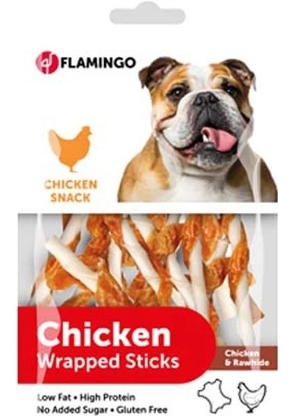 Flamingo Chicken Wrapped Sticks Tavuk Etli Glutensiz Köpek Ödül Maması 65 gr