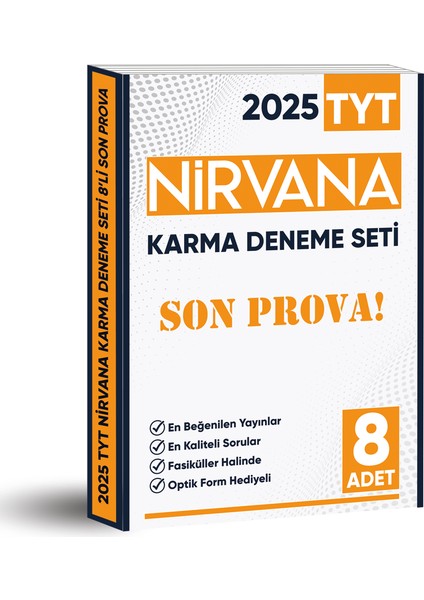 2025 Tyt Nirvana Karma Deneme Seti 8li Son Prova