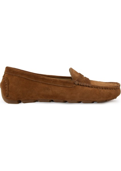 Hakiki Süet Kadın Loafer Ayakkabı 700907