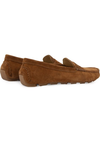 Hakiki Süet Kadın Loafer Ayakkabı 700907
