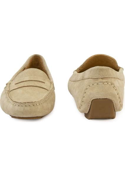 Hakiki Süet Kadın Loafer Ayakkabı 700907