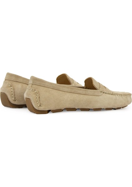 Hakiki Süet Kadın Loafer Ayakkabı 700907