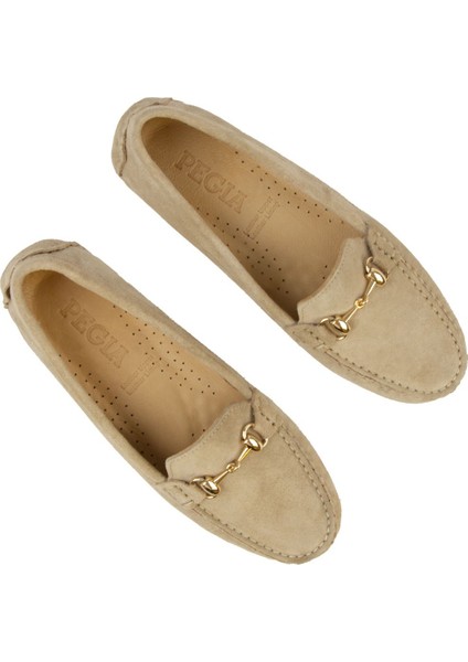 Hakiki Süet Kadın Tokalı Loafer 700914 modelleri