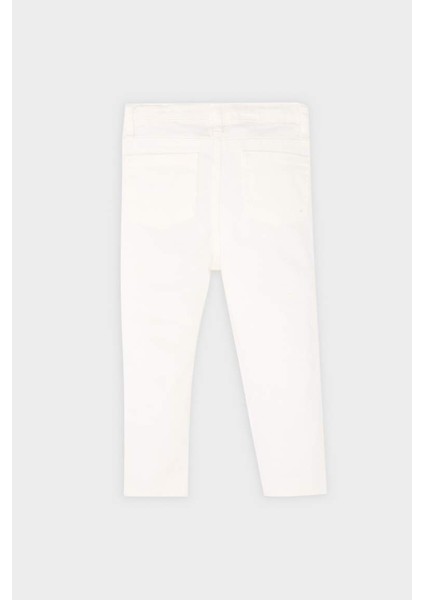 Yeni Sezon Erkek Bebek Basic Düz Beyaz Jean Pantolon fırsatları