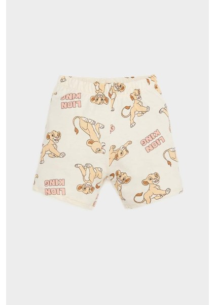 Yeni Sezon Erkek Bebek Disney Lion King Pijama Takımı Kısa Kollu Penye Üst Beli Lastikli Şort fiyatları
