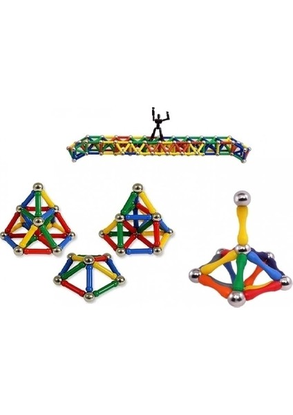 Magnastix 185 Parça Manyetik LEGO Seti modelleri