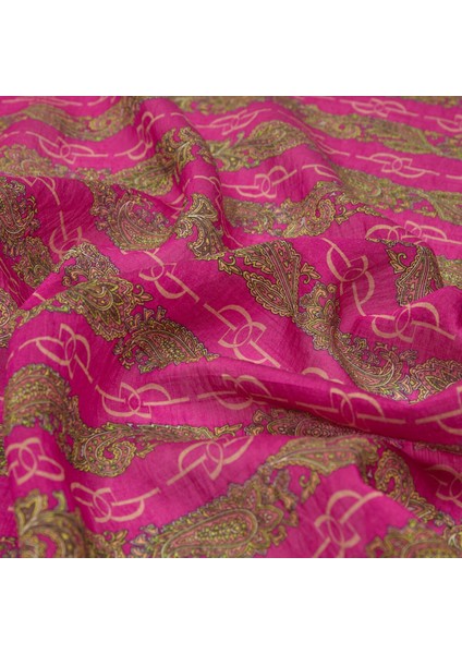 Ipekevi Monogram Desenli Tensel Şal 02891-FUŞYA modelleri