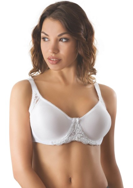 Beyaz Mı Emay 164 C Balenli Dantelli Sütyen