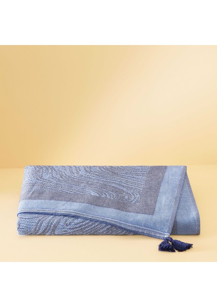 Taç Butik Bodrum Throw Mavi