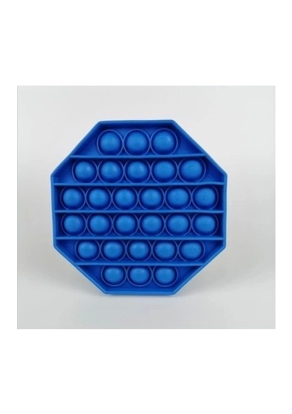 Sekizgen Tek Renk Pop Push It Anti Baloncukları Bubble Fidget